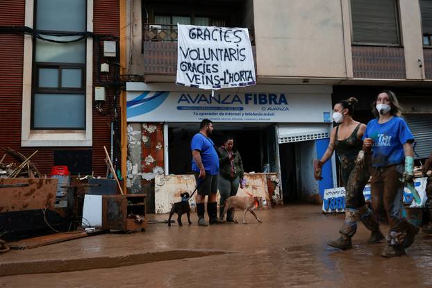 Aftermath of floods in Spain