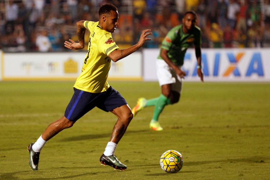 Football Soccer - Ousadia (Neymar's Friends) v Pedalada (Robinho's Friends) - End of year charity soccer match