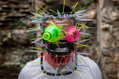 Filipino artist Leeroy New shifts to designing makeshift masks amid coronavirus pandemic