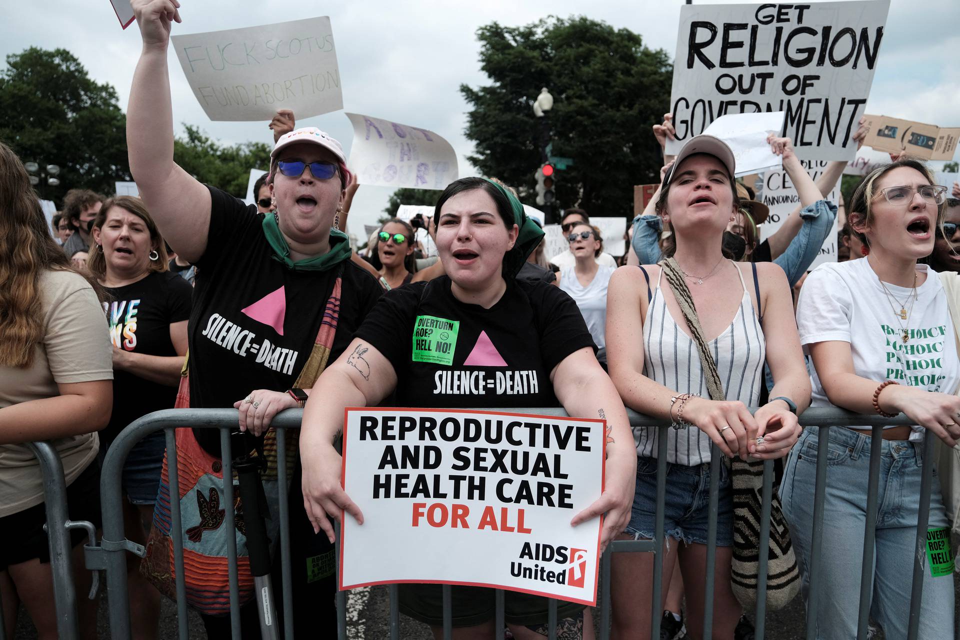 United States Supreme Court overturns the landmark Roe v Wade abortion decision