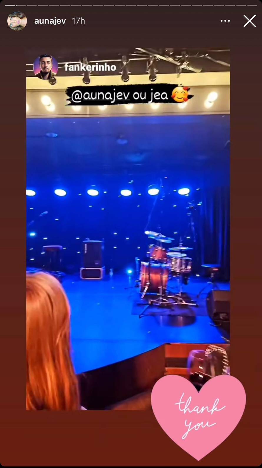 Faris Pinjo bodrio Anu Uršulu Najev na njezinom koncertu