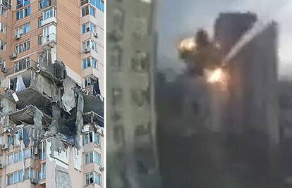 STRAŠNA SNIMKA! Pogledajte trenutak u kojem ruska raketa pogađa neboder u centru Kijeva