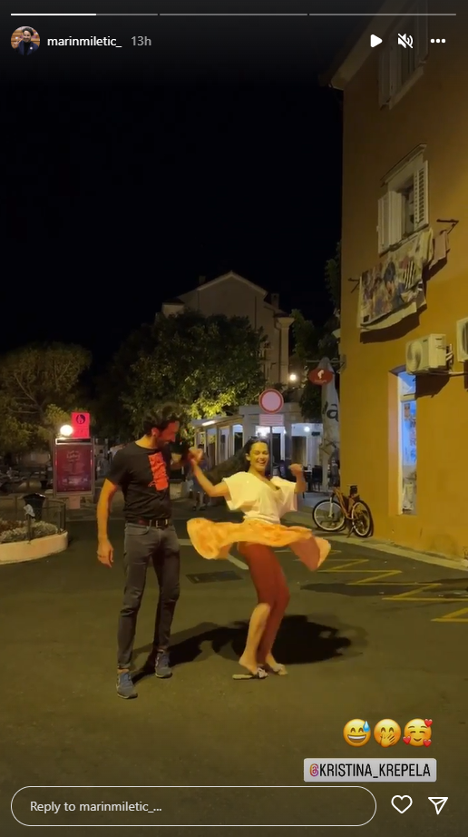 Marin Miletić ljetuje s glumicom Kristinom Krepelom: Zaplesali na ulici, on joj podigao suknju