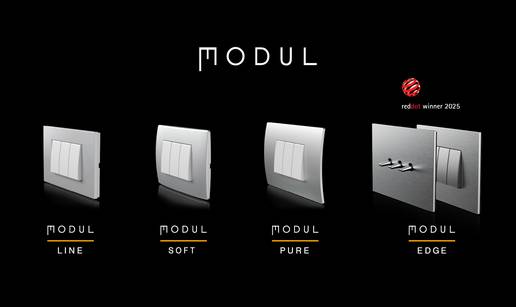 Dizajnerske linije prekidača i utičnica MODUL – kreirane za  moderan i funkcionalan dom