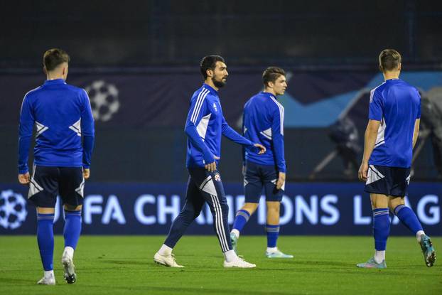 Zagreb: Dinamo odradio večernji trening uoči sutrašnje utakmice protiv Salzburga