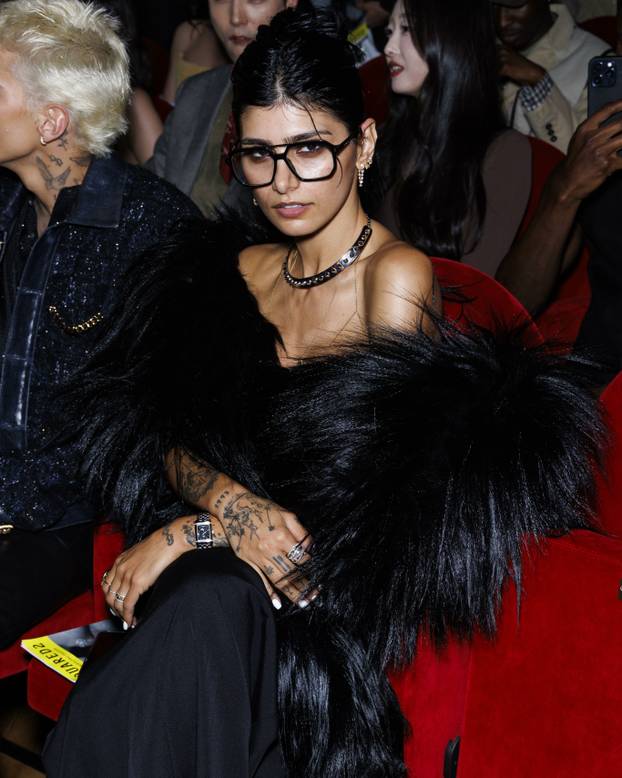 Mia Khalifa attends DSQUARED2 Spring/Summer 2025 Runway during Milan Fashion Week Menswear on June 2024 - Milan, Italy 14/06/2024