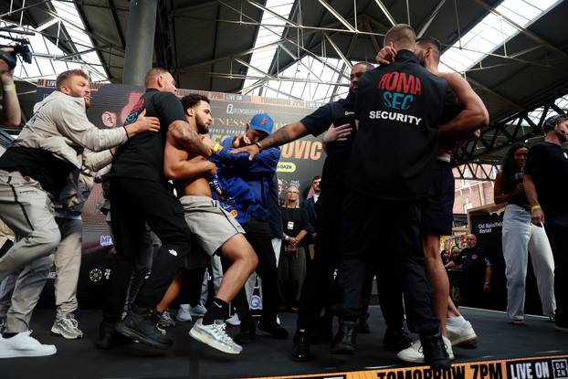 Moses Itauma v Filip Hrgovic - Weigh In - Old Spitalfields Market