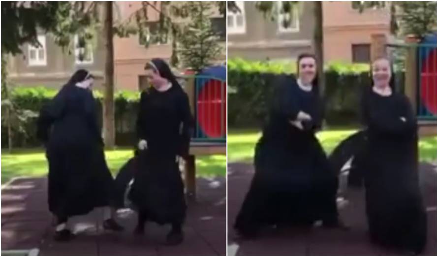 Redovnice nastupaju: Časne iz Zagreba zaplesale protiv krize