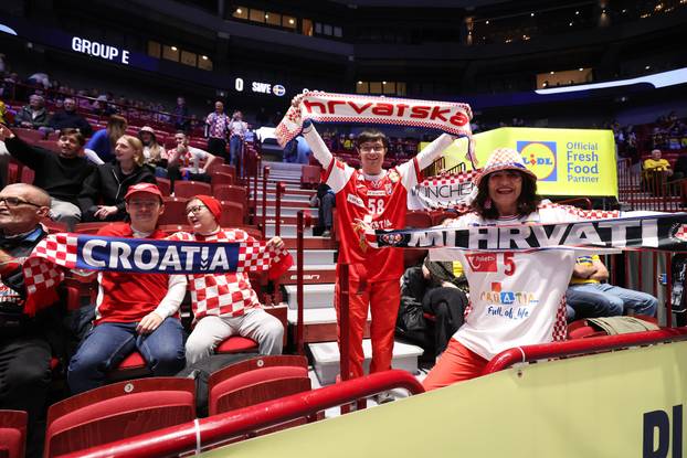 Susret Švedske i Hrvatske u prvom krugu EHF Europskog prvenstva, navijači