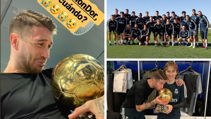 Modrić stigao, Ramos 'ugrabio' Zlatnu loptu: A kad će moja?!