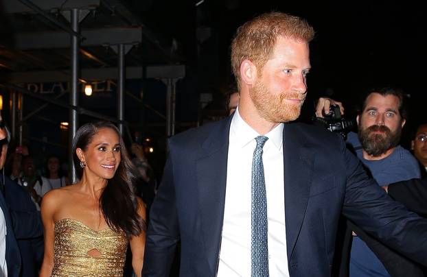 Prince Harry and Meghan Markle depart The Foundation Women of Vision Awards in NYC