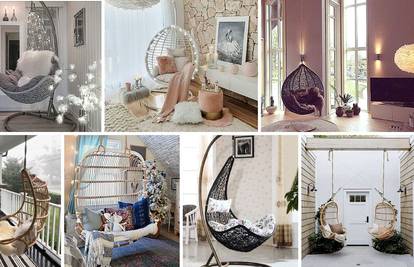20 ideja: Gdje u domu staviti viseće stolice i kakve modele