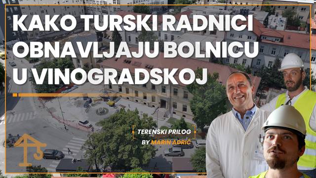 Kako turski radnici obnavljaju jednu od najvećih hrvatskih bolnica