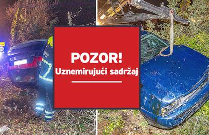 Fotografije strave u Istri: Auto  skroz smrskan. Jedan mrtav...