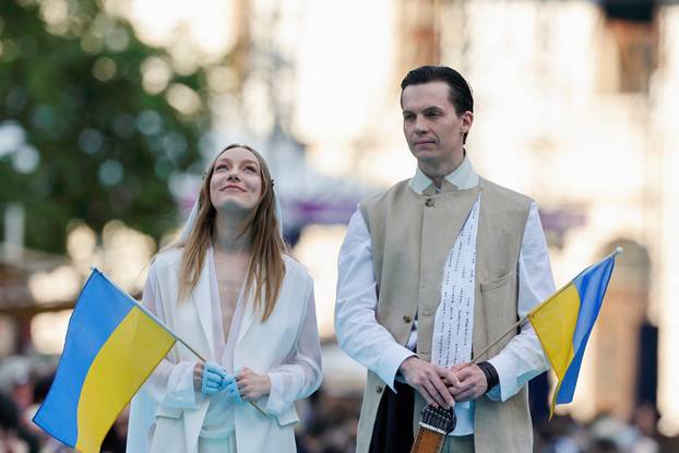 Eurovision Song Contest's 'Turquoise Carpet' event in Vienna