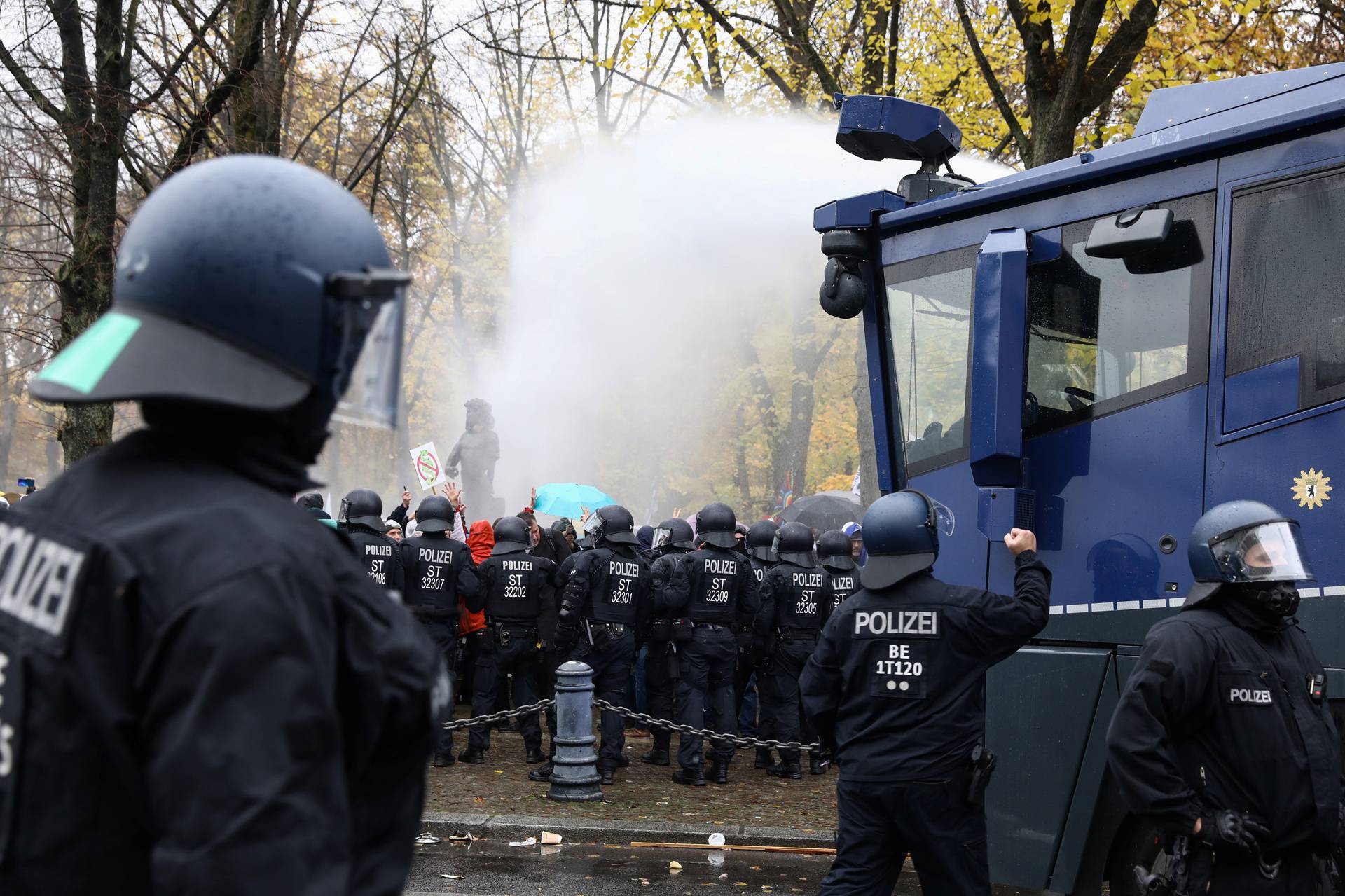 Protest against the government's coronavirus disease (COVID-19) restrictions in Berlin