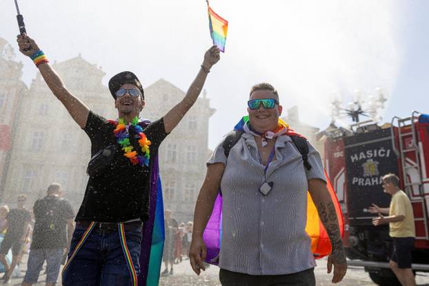 Prague Pride Parade in support of LGBTQ+ rights