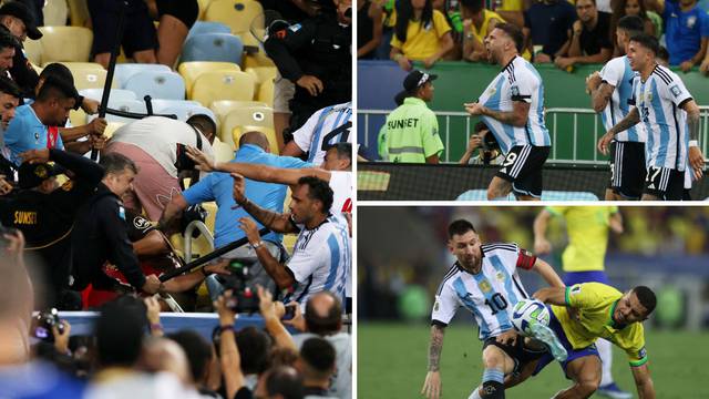 Vrući derbi kasnio zbog žestoke tučnjave! Argentina u ludoj utakmici srušila Brazilce...