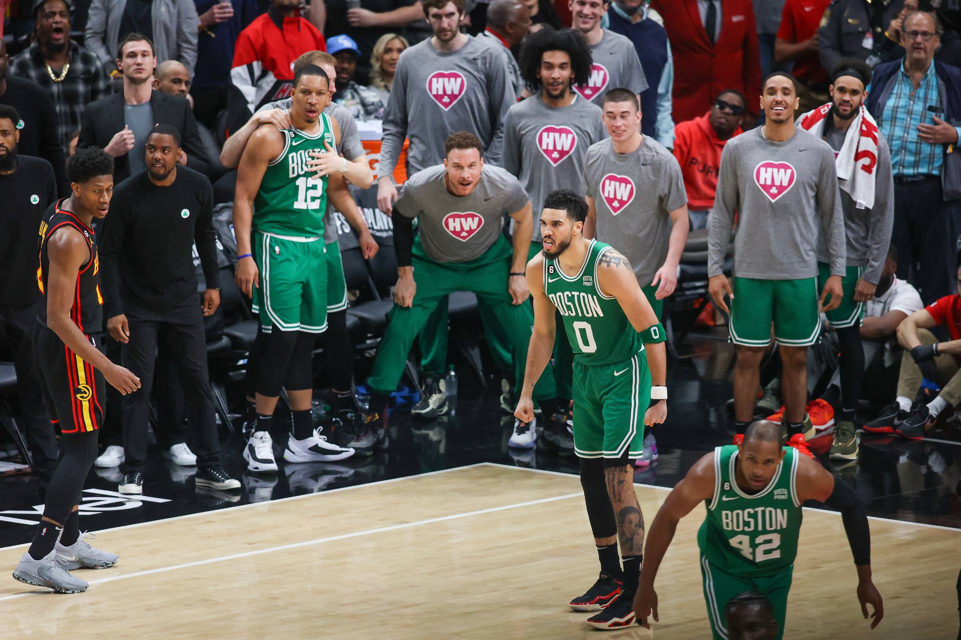 NBA: Playoffs-Boston Celtics at Atlanta Hawks