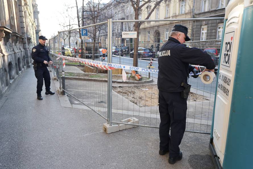 Zagreb: Pod jakim policijskim osiguranjem nastavljena izgradnja podzemnih spremnika u Žerjavićeva