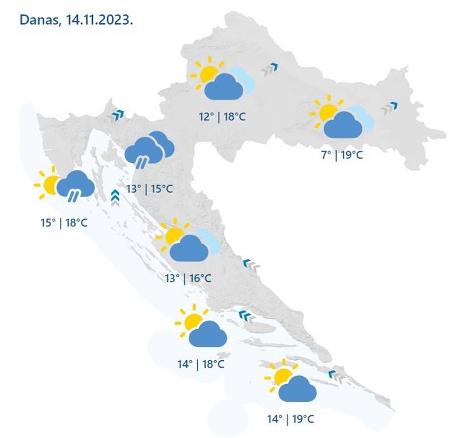 Ludo vrijeme! Danas i  do 20°C, od sutra pogoršanje i snijeg