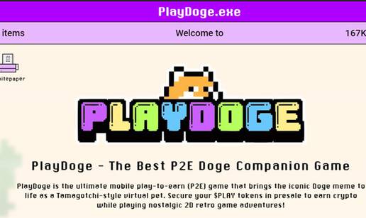 PlayDoge pretprodaja osvaja 4,6 mil. dolara - Novi hit P2E token?