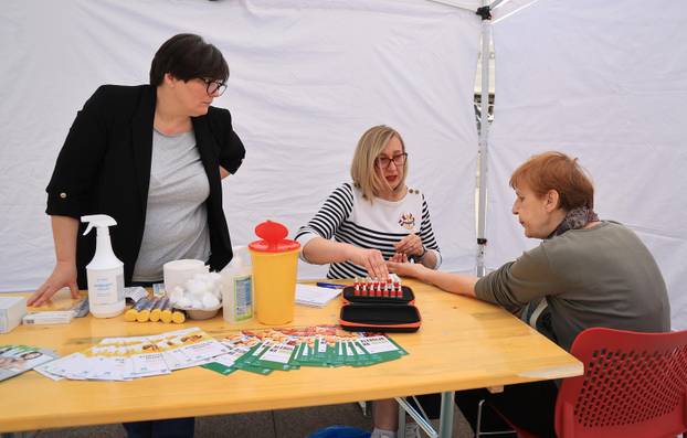 Zagreb: Obilježavanje Svjetskog dana zdravlja na Trgu bana Josipa Jelačića