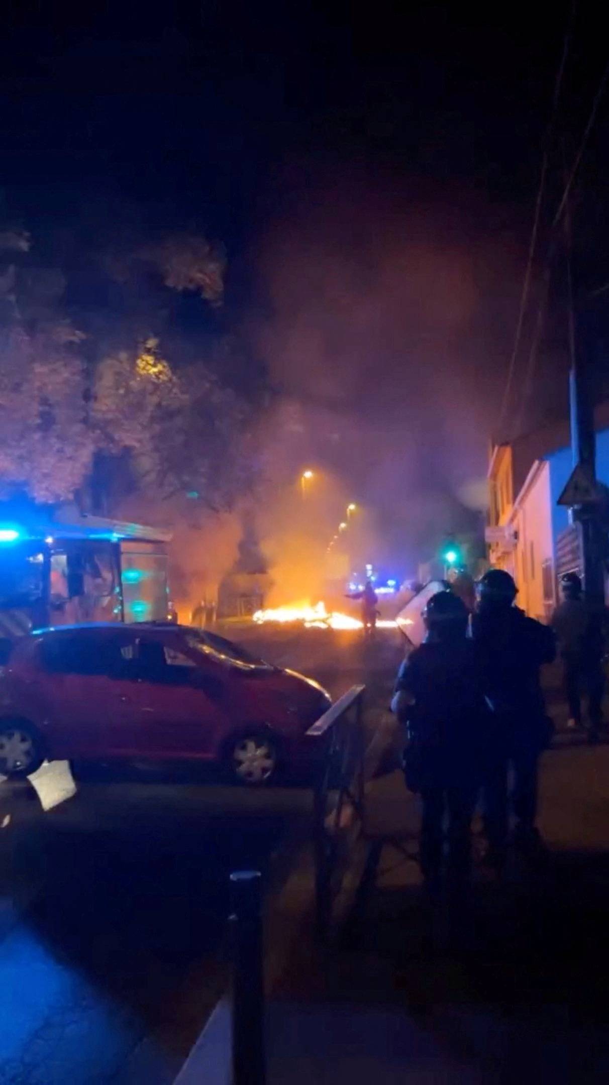 Clashes break out as a police officer is being investigated after a 17-year-old was shot dead, in Nanterre