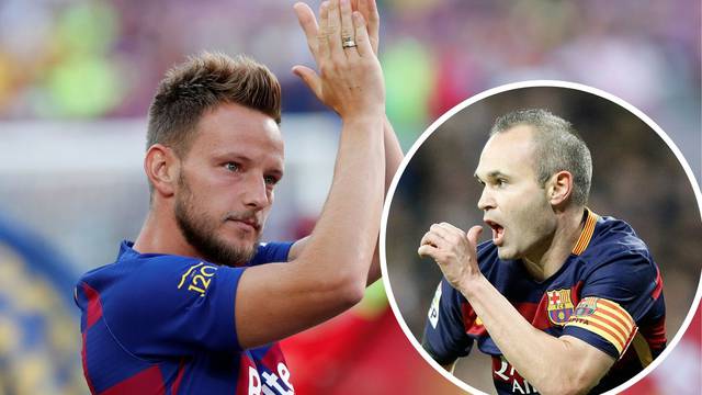 Iniesta: Rakitić je veliki igrač, ne bih ga pustio iz Barcelone!