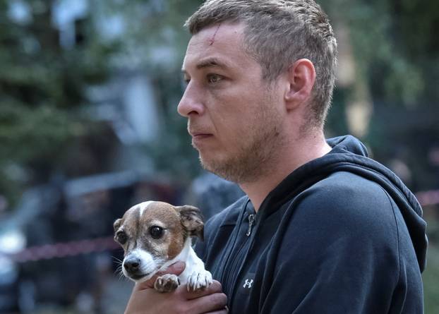 Aftermath of a Russian missile attack in Dnipro