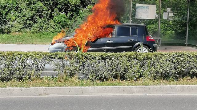VIDEO Izgorio auto u Zagrebu