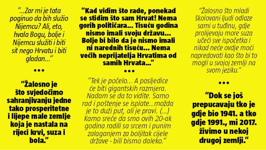 'Imala sam osjećaj da me moja Hrvatska iskoristila i ismijala'