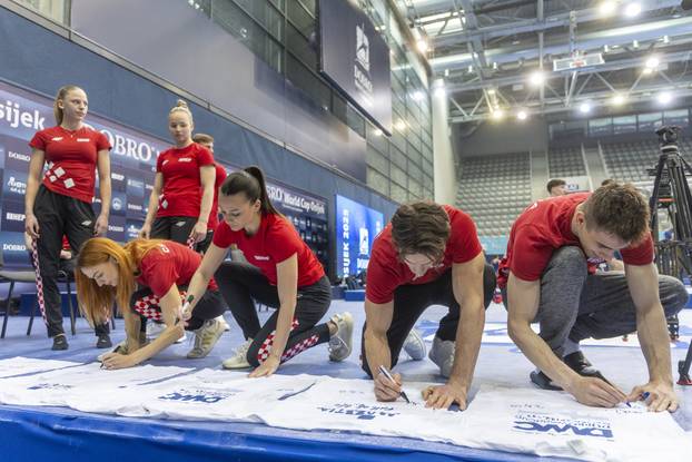 Konferencija za medije gimnastičkog natjecanja DOBRO World Cupa Osijek
