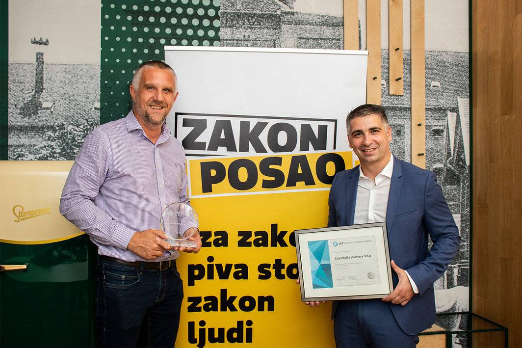 Zagrebačka pivovara na vrhu liste Poslodavaca Partnera