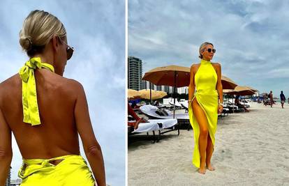 Visoki prorez i pješčana plaža: Maja Šuput odmara u Miamiju