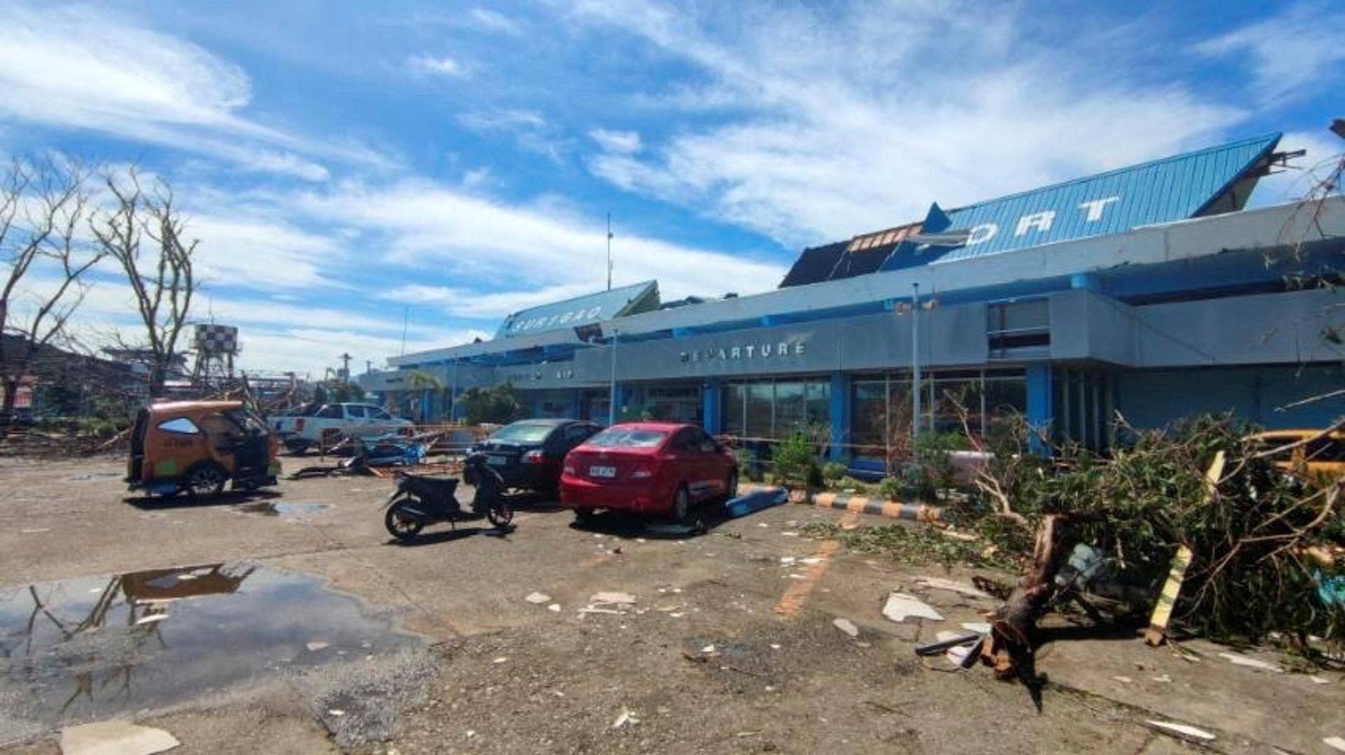 Aftermath of Typhoon Rai in the Philippines