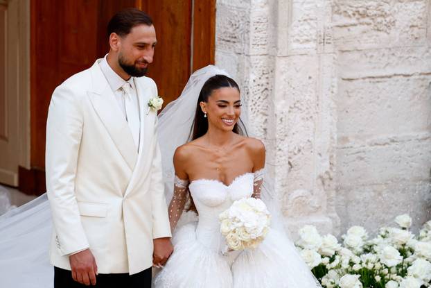 Manchester City goalkeeper and Italy captain Gianluigi Donnarumma marries Alessia Elefante in Locorotondo