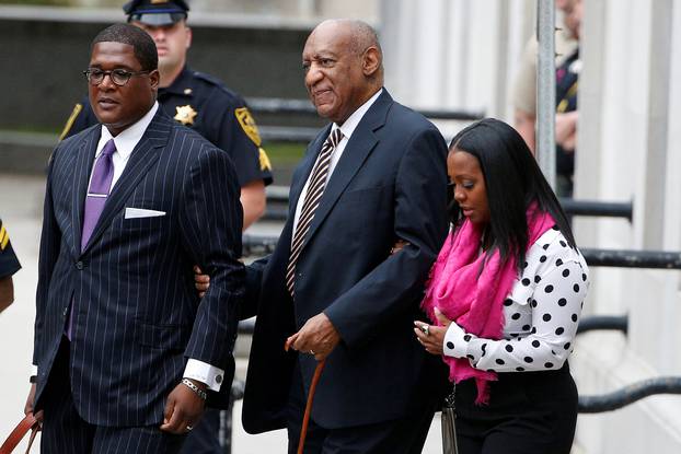 Actor and comedian Bill Cosby arrives for the first day of his sexual assault trial at the Montgomery County Courthouse in Norristown