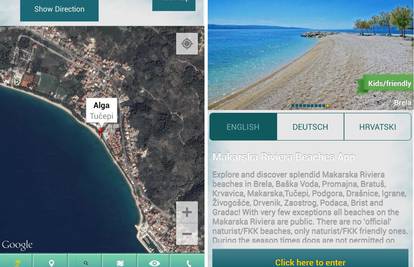 Aplikacijom istražite i otkrijte nove plaže Makarske rivijere 