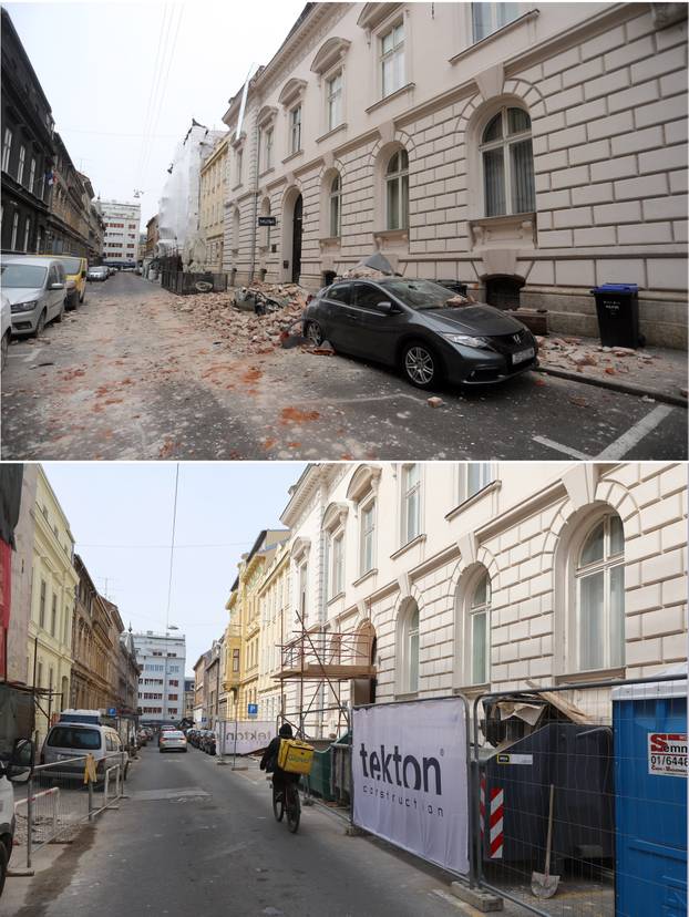 Peta godišnjica potresa: Kako je Zagreb izgledao na dan potresa, a kako izgleda danas