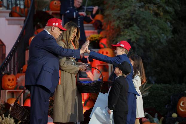 U.S. President Trump and first lady host Halloween event at White House in Washington