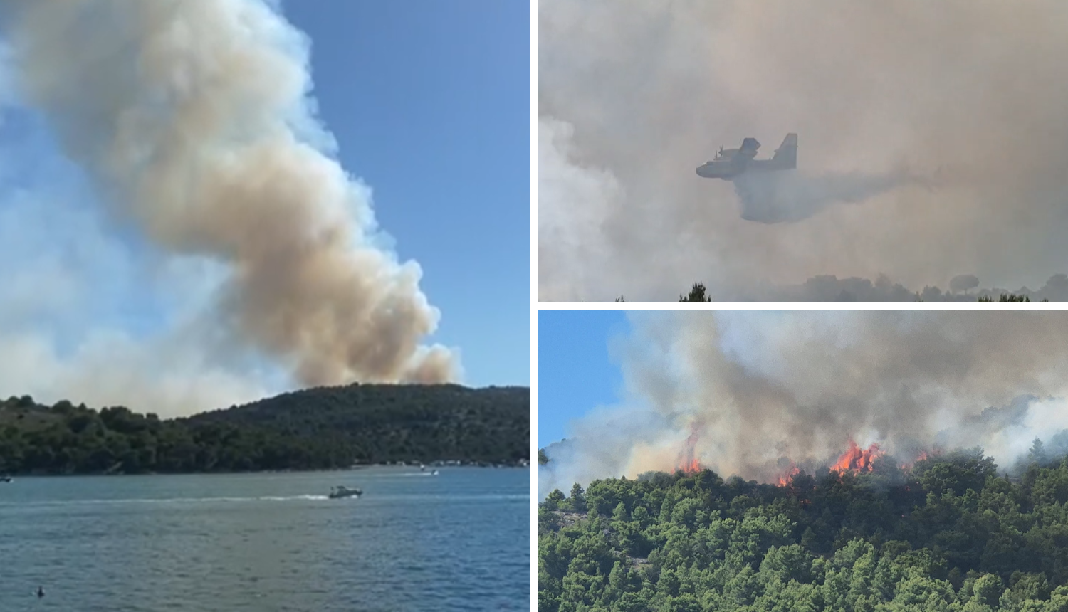 Nevjerojatno! Dronom snimao gašenje požara na Murteru pa time poremetio let kanaderima