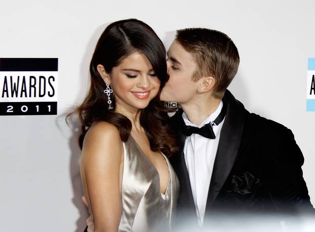 American Music Awards - Justin Bieber and Selena Gomez