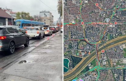 VIDEO Policija regulira promet oko Vjesnika: Gužve u Savskoj i Slavonskoj od ranog jutra