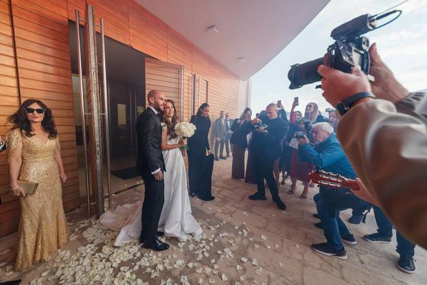 Split: Vjenčanje Hajdukovog nogometaša Anthonyja Kalika i Ivone Glavaš