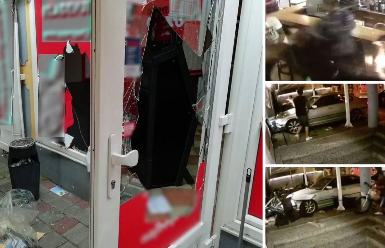 Demolirali su kafić: Autom se zabijali u stolove i stakleni zid