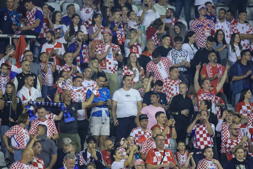Atmosfera na Poljudu na utakmici između Hrvatske i Španjolske u Ligi nacija