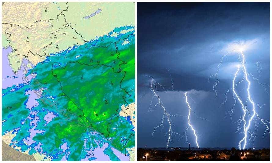 Upaljeni meteoalarmi, javila se i Civilna zaštita: Stiže opasno vrijeme u ovaj dio Hrvatske