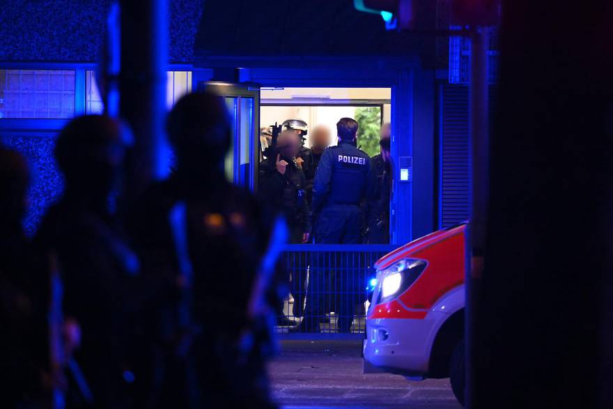 snimka policije u hamburgu nakon pucnjave