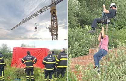 Vatrogasci koji su spašavali šeprtljavog lopova u Slavoniji: Kaže on nama 'bacite mi uže'